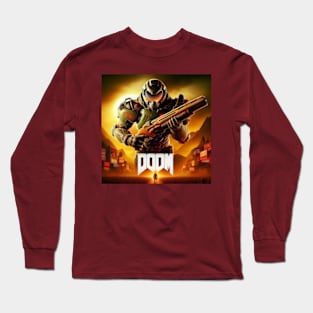Doom Guy Big Gun Long Sleeve T-Shirt